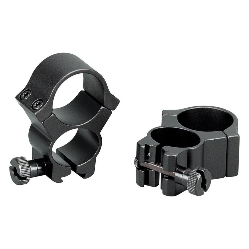 https3A2F2Fmedia.chattanoogashooting.com2Fimages2Fproduct2FRD473272FRD47327-1.jpg Redfield See Through Scope Rings .22 cal 3/8" Dovetail Black 2/ct - Image 1