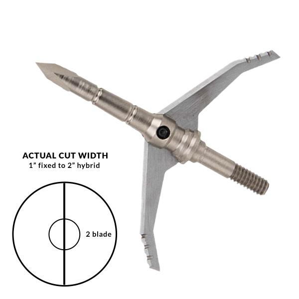 https3A2F2Fmedia.chattanoogashooting.com2Fimages2Fproduct2FRHDR83522FRHDR8352-1.jpg Dead Ringer Just Nasty 2.0 Broadhead Carbon Steel 100/125 Grain 2.0 Cut - Image 1