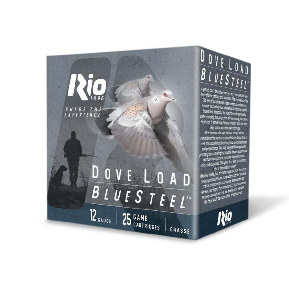 https3A2F2Fmedia.chattanoogashooting.com2Fimages2Fproduct2FRODLBS2072FRODLBS206-1_1.jpg Rio Bluesteel Dove Load Shotshells 12 ga 2.75" 7/8oz #7 1350 fps 25/ct - Image 1
