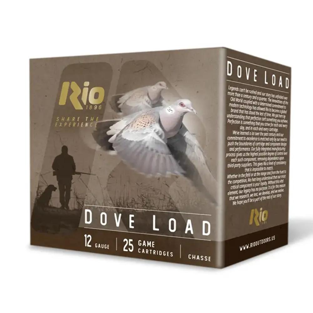 https3A2F2Fmedia.chattanoogashooting.com2Fimages2Fproduct2FRORDL32752FRORDL3275-1.jpg Rio Dove Load Shotshells 12 ga 2.75" 1-1/8oz #7.5 1200 fps 25/ct - Image 1