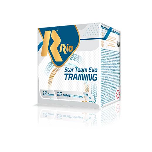 https3A2F2Fmedia.chattanoogashooting.com2Fimages2Fproduct2FROSTT28LT752Fstar2520tream.jpg Rio Star Team Training 28 Light Shotshell 12 ga 2 3/4" 1 oz #7.5 1200 fps 25/ct - Image 1