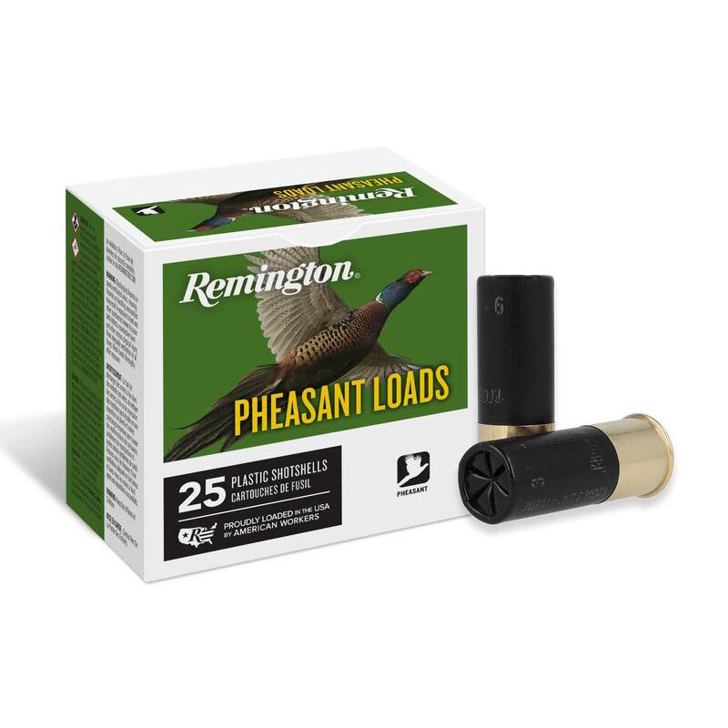 https3A2F2Fmedia.chattanoogashooting.com2Fimages2Fproduct2FRT200462FRT20046_1.jpg Remington Pheasant Load 12 ga 2-3/4" 1-1/4 oz #4 1330 fps 25/ct - Image 1