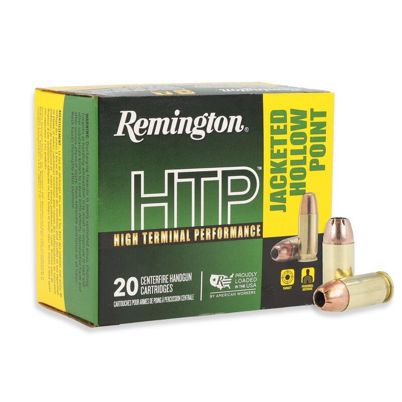 https3A2F2Fmedia.chattanoogashooting.com2Fimages2Fproduct2FRT214552FRT21455-1.jpg Remington HTP High Terminal Performance Handgun Ammo .45 Auto 230gr JHP 835 fps 20/ct - Image 1