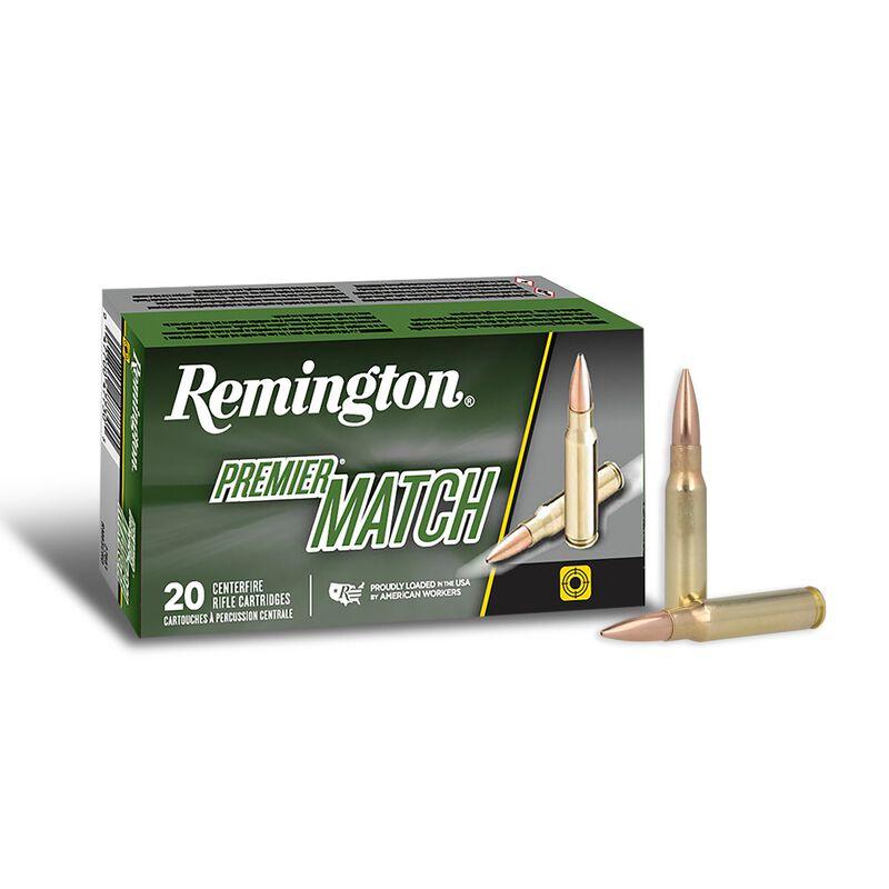 https3A2F2Fmedia.chattanoogashooting.com2Fimages2Fproduct2FRT214862FRT21486-1.jpg Remington Premier Match Rifle Ammunition .308 Win 175 gr BTHP 2610 fps 20/ct - Image 1
