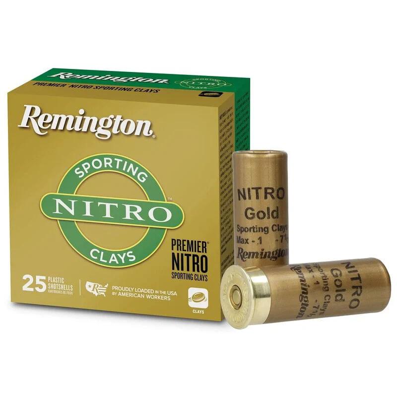 https3A2F2Fmedia.chattanoogashooting.com2Fimages2Fproduct2FRTR201562FRTR201561.jpg Remington Premier Nitro Sporting Clays Shotshells 12ga 2-3/4" 7/8oz 1325 fps #7.5 25/ct - Image 1