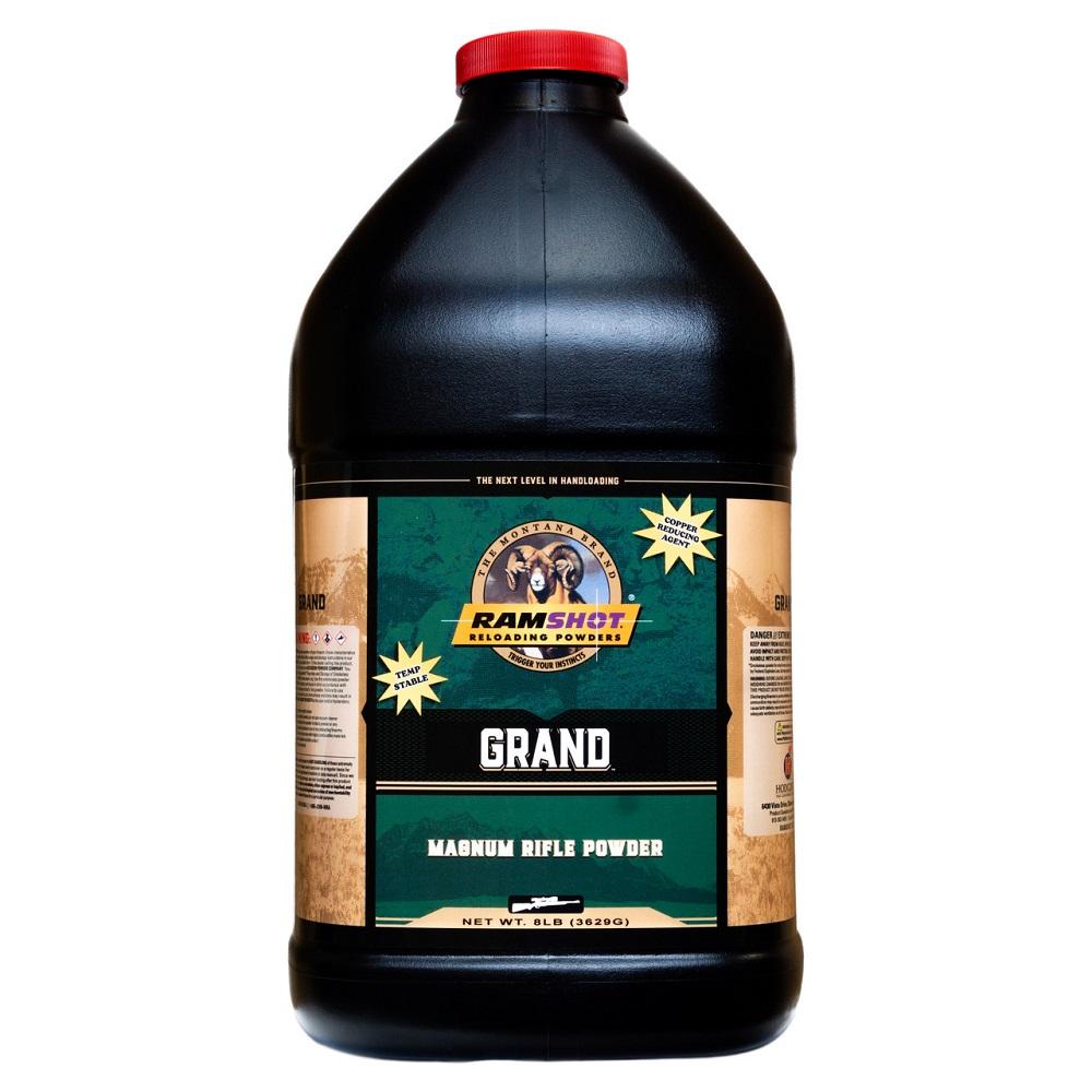 https3A2F2Fmedia.chattanoogashooting.com2Fimages2Fproduct2FRUGRAND82FRUGRAND81.jpg Ramshot Grand Rifle Powder 8lb - Image 1