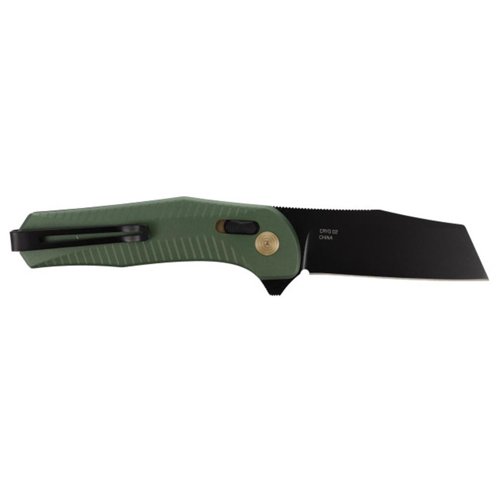 https3A2F2Fmedia.chattanoogashooting.com2Fimages2Fproduct2FSGSOG120203432FSGSOG12020343-1.jpg SOG Knives Diverge XR Folding Knife 3" Sheepsfoot Blade Black and Forest Green Blister Pack - Image 1
