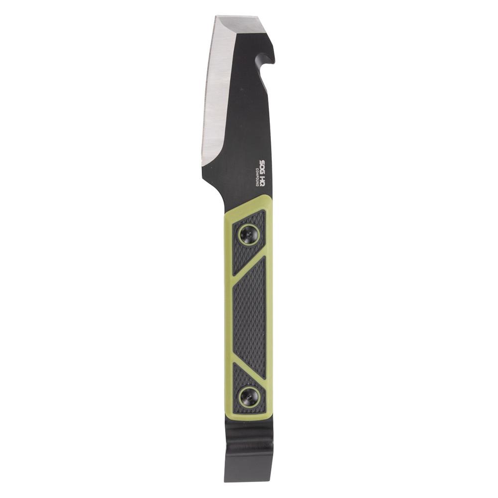 https3A2F2Fmedia.chattanoogashooting.com2Fimages2Fproduct2FSGSOG354401432FSGSOG35440143-1.jpg SOG Knives Compound Tac-Pry Fixed Knife 4" Pry Bar Blade Green Black - Image 1