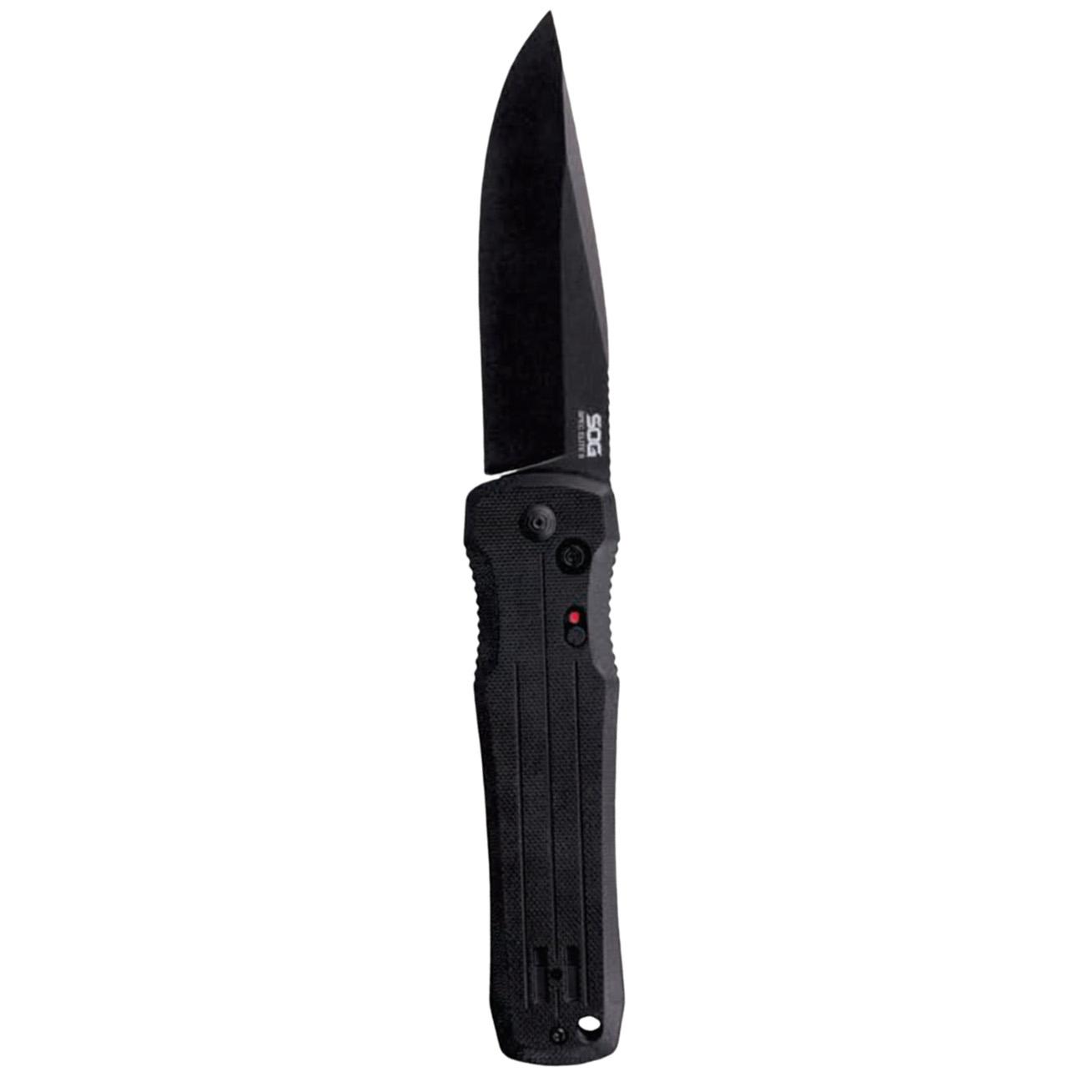 https3A2F2Fmedia.chattanoogashooting.com2Fimages2Fproduct2FSGSOGSE632FSGSOGSE631.jpg SOG Knives Spec Elite II Automatic Knife 4" Drop Point Blade Box - Image 1