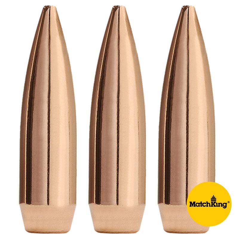 Sierra MatchKing .30 cal .308" Bullets: Precision-Crafted for Match-Winning Performance Sierra MatchKing Rifle Bullets (500/ct) .30 cal .308" 168 gr HPBT - Image 1