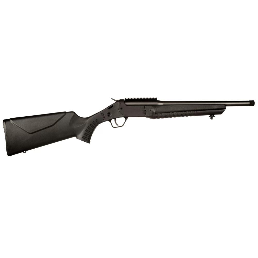 https3A2F2Fmedia.chattanoogashooting.com2Fimages2Fproduct2FTELWC357MBK2FTELWC357MBK-1.jpg Rossi LWC Rifle .357 Mag Single Shot 16.5" Barrel Black - Image 1