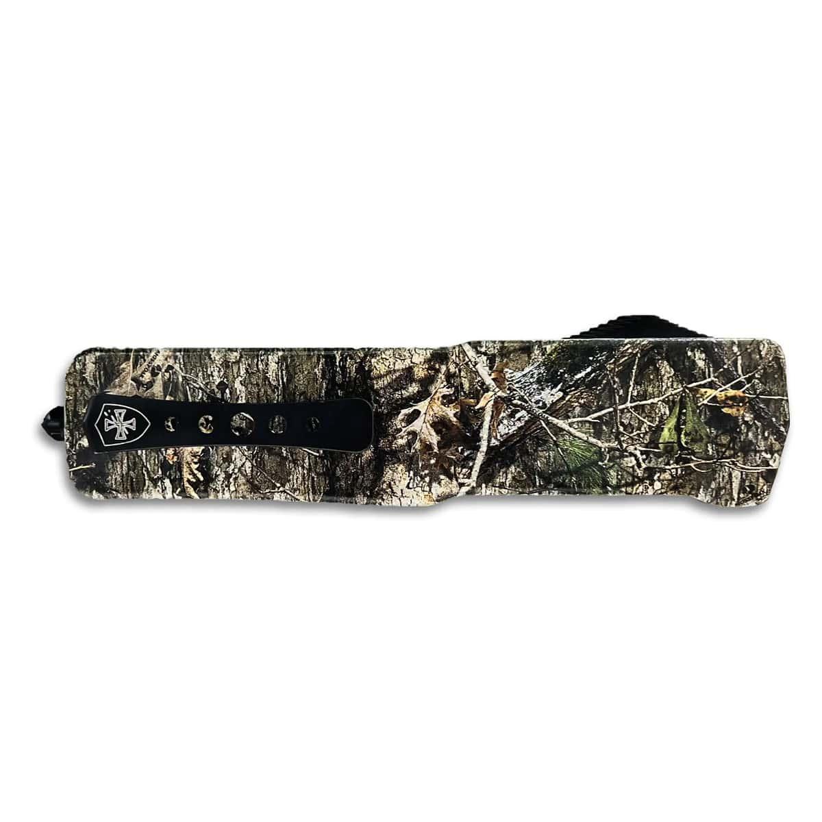 https3A2F2Fmedia.chattanoogashooting.com2Fimages2Fproduct2FTKLZMOD2212FTKLZMOD221.jpg Templar Knife Premium Weighted Large Knife 3-1/2" D2 Tanto Blade Mossy Oak Country DNA - Image 1