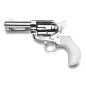 Taylors & Company TC9 1873 Single Action Handgun 9mm Luger 6rd Capacity 3.5" Barrel Nickle Flattop Birdshead Ivory Grip