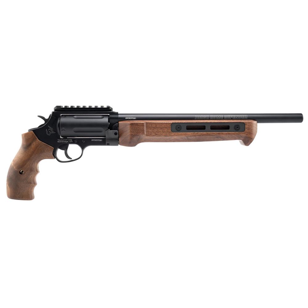 https3A2F2Fmedia.chattanoogashooting.com2Fimages2Fproduct2FTX2JHD441013MAGW2FTX2JHD441013MAGW-1.jpg Taurus Judge Home Defender Handgun .45 Colt 5rd Magazine 13" Barrel Wood - Image 1