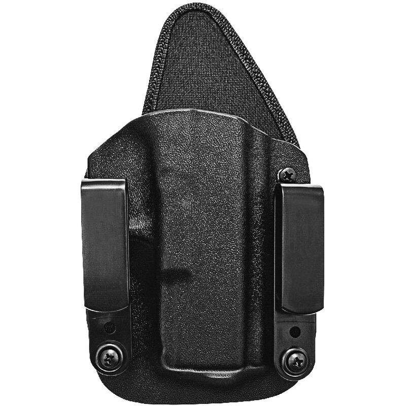 https3A2F2Fmedia.chattanoogashooting.com2Fimages2Fproduct2FTYTHERECRUITER10102FTYTHERECRUITER1010-1.jpg Tagua The Recruiter Hybrid IWB Kydex Holster for S&W Shield 9mm/40mm Black Ambidextrous - Image 1