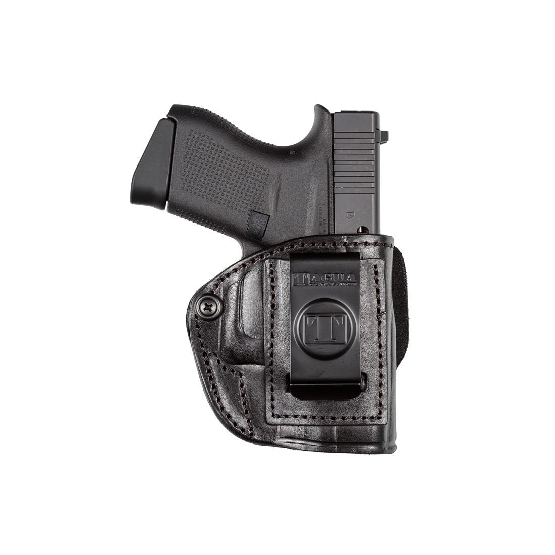 https3A2F2Fmedia.chattanoogashooting.com2Fimages2Fproduct2FTYTXIPH410102FTYTXIPH41010.jpg TX 1836 by Tagua FOR M&P Shield & Most Single Stack Compact Pistols-BK-RH - Image 1