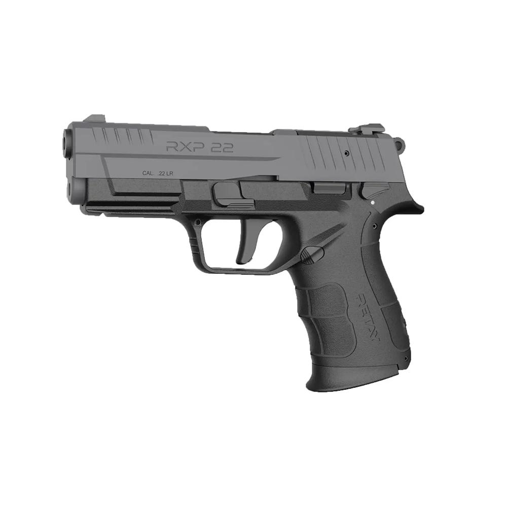 https3A2F2Fmedia.chattanoogashooting.com2Fimages2Fproduct2FVCRXP22BLK1318TH2FVCRXP22BLK1318TH-1.jpg Retay RXP22 Handgun .22 LR 13rd (1) & 18rd (1) Magazines 4" Threaded Barrel Black - Image 1