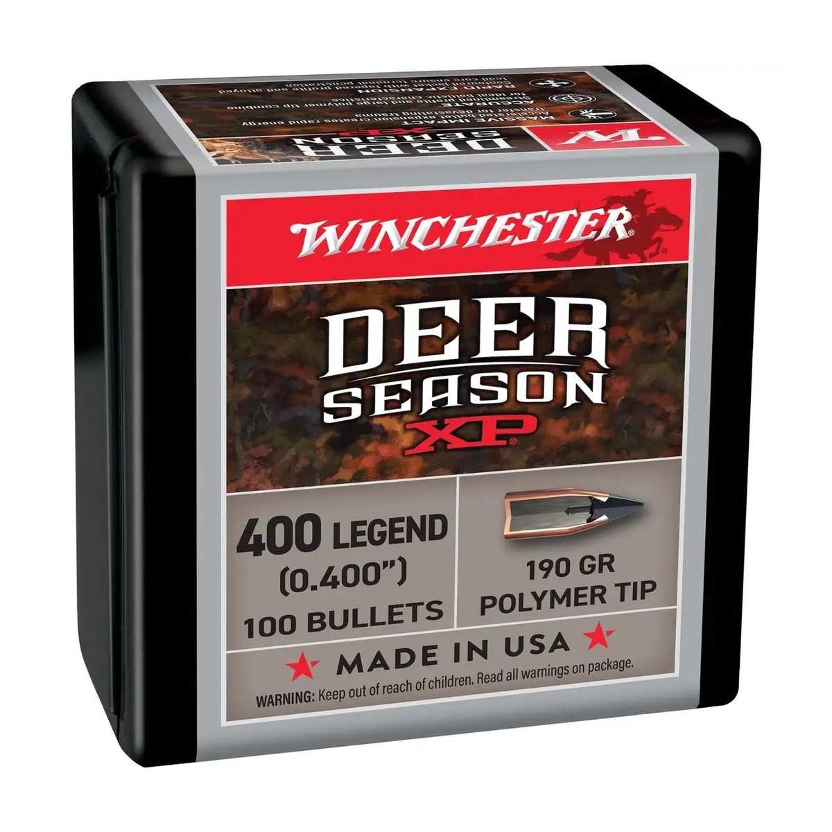 https3A2F2Fmedia.chattanoogashooting.com2Fimages2Fproduct2FWBWB400XP2FWBWB400XP-3.jpg Winchester Deer Season XP Rifle Bullets 400 LEGEND 190 gr 100/ct - Image 1