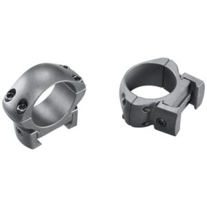 Weaver 2-Piece Grand Slam Steel Top Mount Scope Rings 1" Medium Matte (Windage Adjustable)