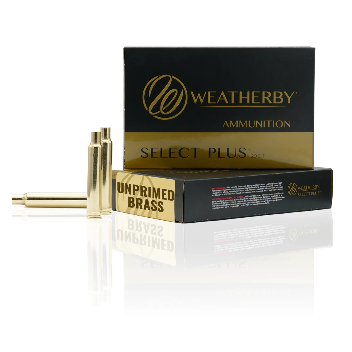 https3A2F2Fmedia.chattanoogashooting.com2Fimages2Fproduct2FWMBRASS3002FWeatherby2520Cases_3.png Weatherby Unprimed Brass Rifle Cartridges 20/ct .300 Wby - Image 1