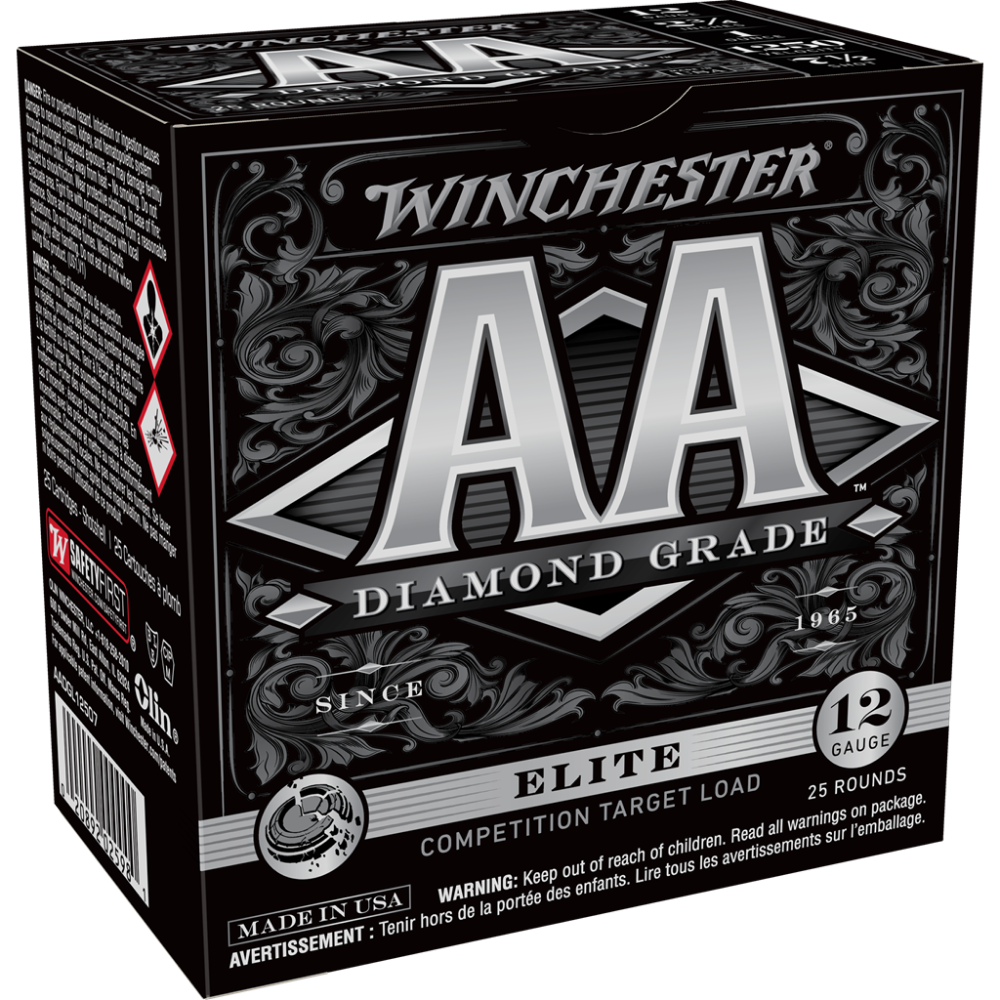 https3A2F2Fmedia.chattanoogashooting.com2Fimages2Fproduct2FWNAADGL125072FWNAADGL12507-1.png Winchester AA Diamond Grade Shotshells 12 ga 2-3/4" 1oz 1250 fps #7.5 25/ct - Image 1
