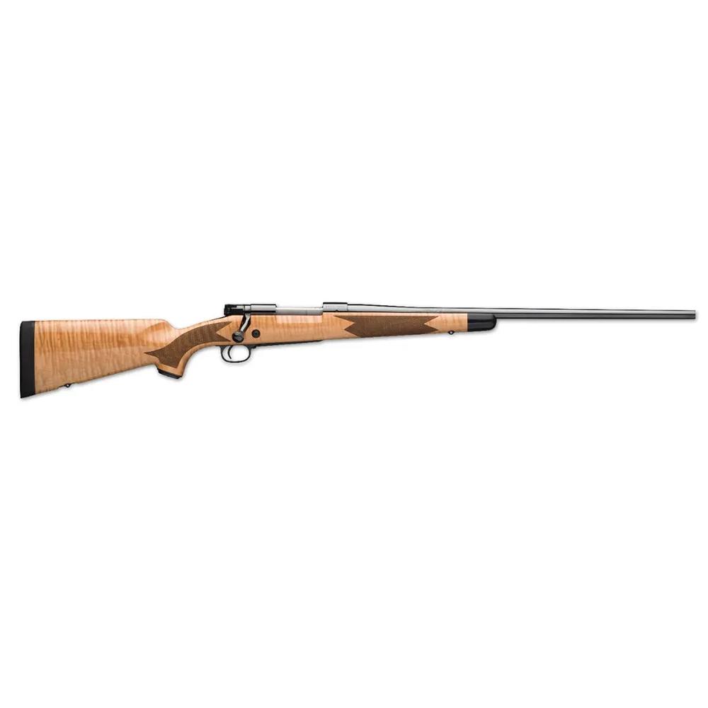 https3A2F2Fmedia.chattanoogashooting.com2Fimages2Fproduct2FWX5352182262FWX535218212-1_1.jpg Winchester Model 70 Super Grade Maple Rifle .270 Win 5rd Magazine 24" Barrel Maple Wood - Image 1