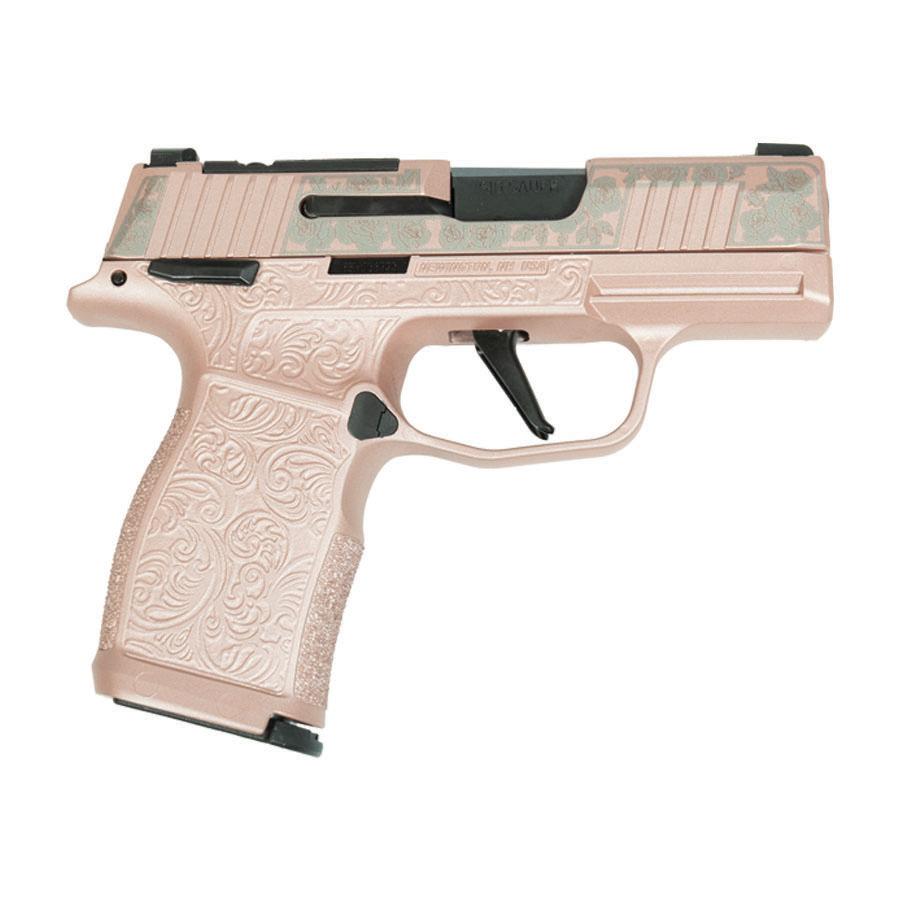 Sig Sauer P365X Full Size Rose Gold Handgun 9mm Luger 12rd Magazines (2) 3.1" Barrel Black - Image 1