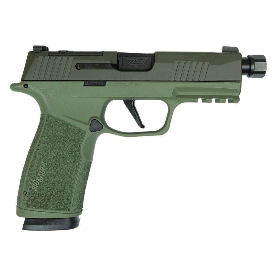 Sig Sauer P365 XMacro Handgun 9mm Luger 17rd Magazines (2) 3.7" Barrel Two Tone Green TB - Image 1