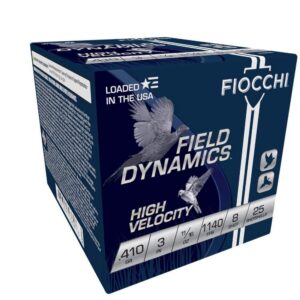 Fiocchi High Velocity Shotshells .410 ga 3" 11/16 oz. 1140 fps #8 25/rd