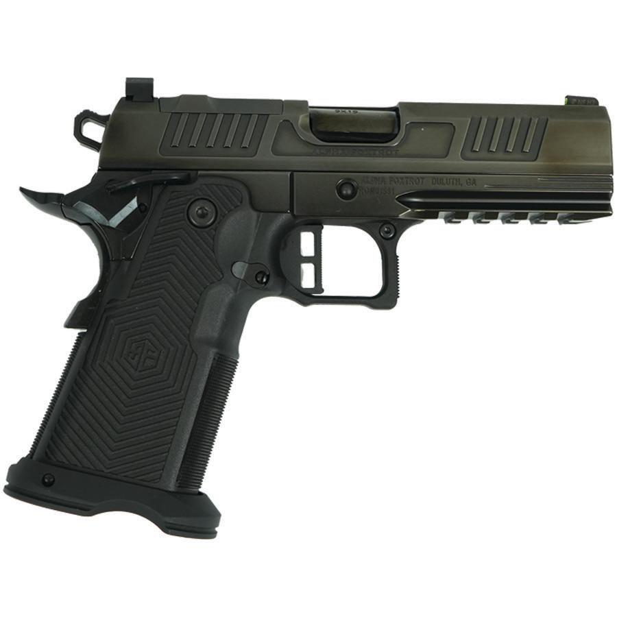 Alpha Foxtrot AF1911 Romulus Polish DLC Finished Handgun 9mm Luger 17 & 20rd Magazines 4.25" Bull Barrel RMSc Cut - Image 1