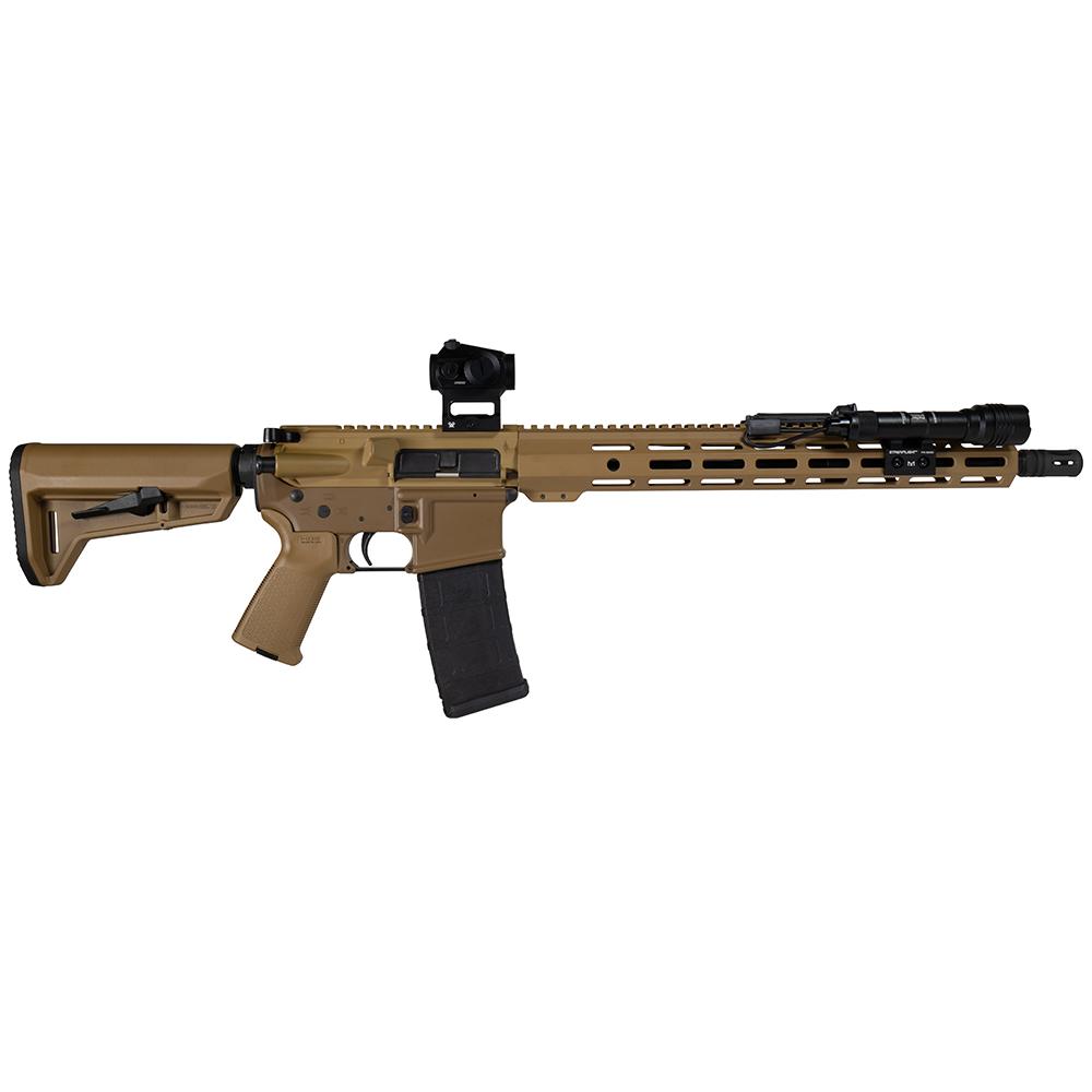 https3A2F2Fmedia.chattanoogashooting.com2Fimages2Fproduct2FZCSKSR2FZCSKSR_2.jpg Shark Coast Tactical "Sunrise" AR-15 Rifle 5.56mm 30rd Magazine 16" Barrel 15" Handguard Vortex Crossfire & Streamlight Protac Carry Bag - Image 1
