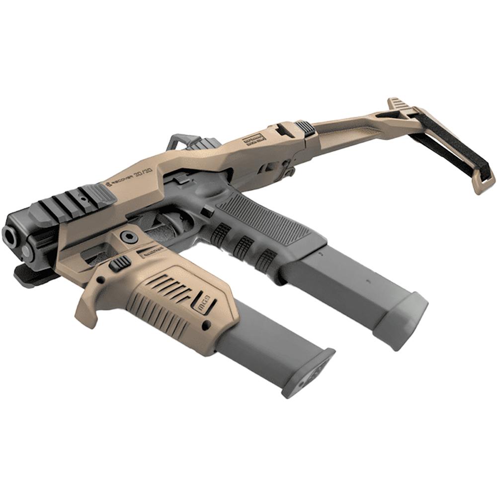 https3A2F2Fmedia.chattanoogashooting.com2Fimages2Fproduct2FZS2020NFK022FZS2020NFK02-1.jpg Recover Tactical 20/20N Stabilizer Kit for Glock with Angled Magwell with Brace Tan - Image 1