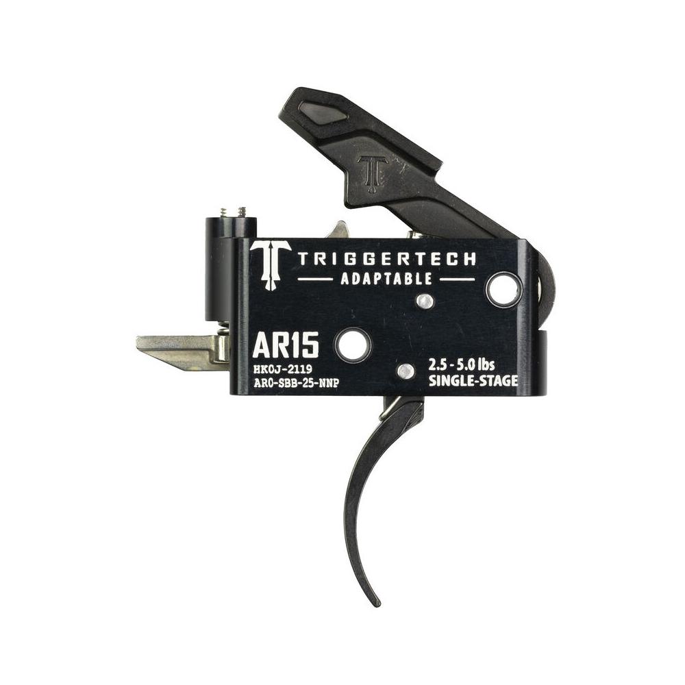 https3A2F2Fmedia.chattanoogashooting.com2Fimages2Fproduct2FZTAR0SBB25NNP2FZTAR0SBB25NNP.jpg TriggerTech AR15 Single-Stage Adaptable Pro Curved Trigger Black - Image 1
