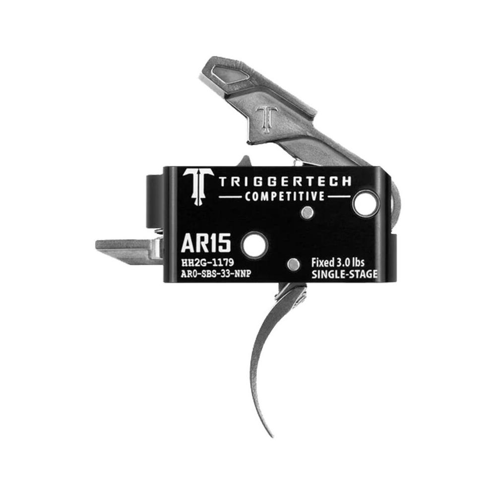 https3A2F2Fmedia.chattanoogashooting.com2Fimages2Fproduct2FZTAR0SBS33NNP2FZTAR0SBS33NNP.jpg TriggerTech AR15 Single-Stage Competitive Pro Curved Trigger Silver - Image 1