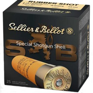 Sellier & Bellot Shotgun Ammunition 12 ga 2 5/8"  15 plts Rubber  - 25/box