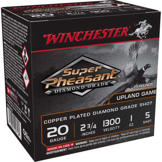 image-full-2273-45261ebd6d4cd0f6c6edf7df5fe2e847.jpg WINCHESTER DIAMND GRD PHEASANT 20G 2-3/4" #5 25RDS - Image 1