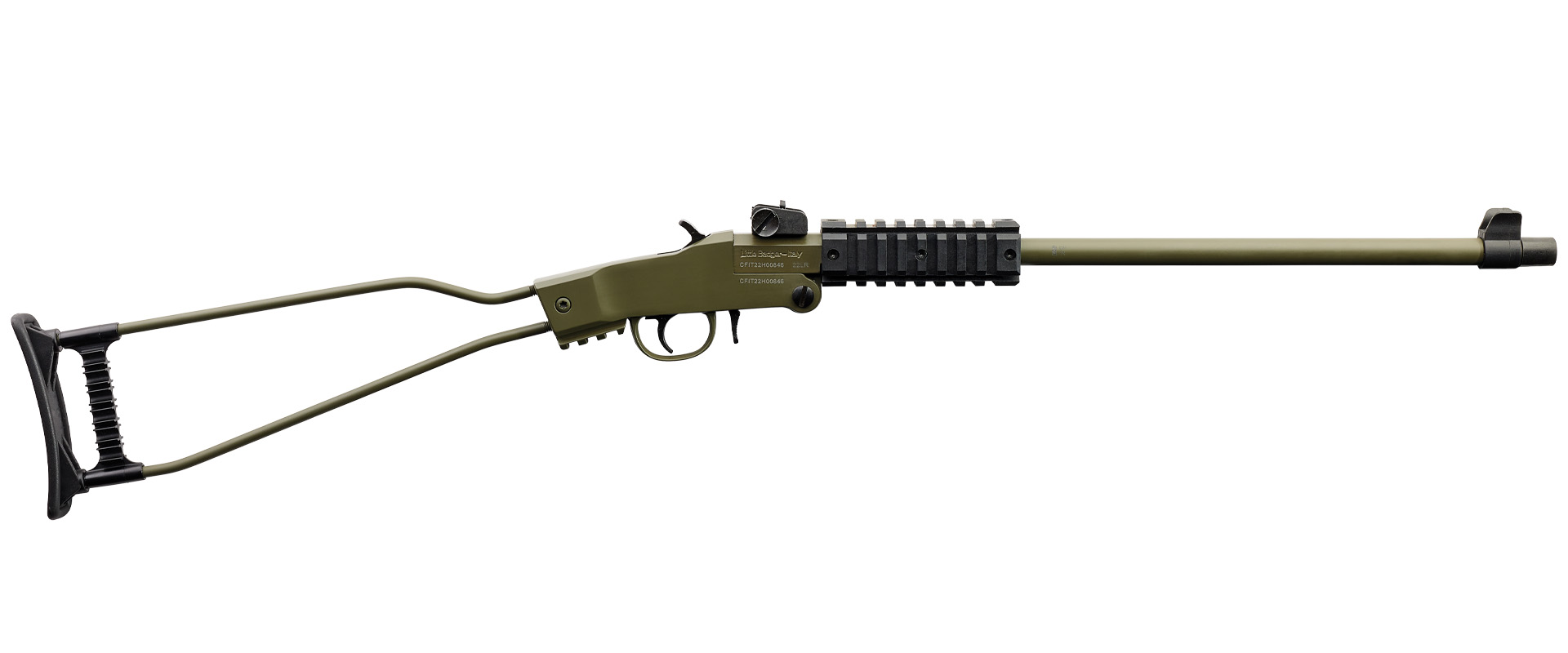 image-full-3073-47b2f5f0f96f49e48fb45c85364d6c18.jpg CHIAPPA LITTLE BADGER 22LR RFL OD GRN W/BK PACK - Image 1