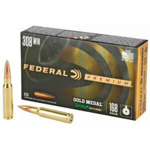FEDERAL 308 WIN 168GR SIERRA MATCHKING BTHP 20 RD/BX 10 BX/CS