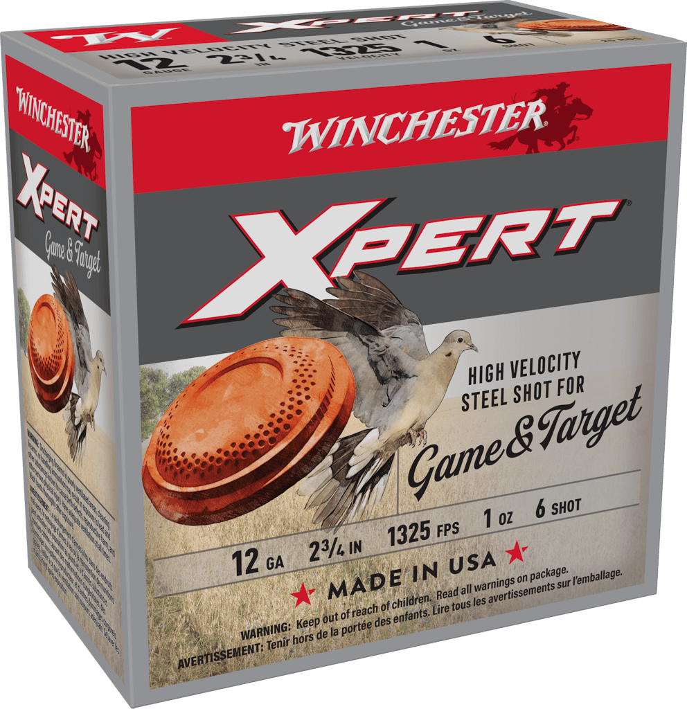 image-full-5115-a8d5c776268880d638f51c75fa50a23d.png WINCHESTER XPERT 12GA 2-3/4" 1OZ #6 STEEL SHOTSHELL 25RD/250RD - Image 1