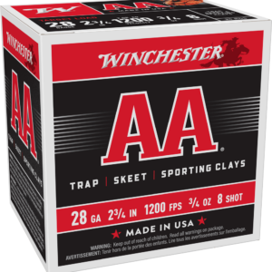 WINCHESTER AA 28GA 2-3/4" 3/4OZ #8 25RD BOX 250RD CASE