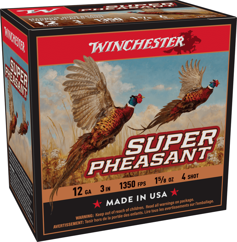 image-full-5140-54915d27e8a7fc7a41b8deb9c5469be9.png WINCHESTER SUPER PHEASANT MAGNUM H.V. 12GA 3" #4 1-5/8" 25RD BX 250RD CASE - Image 1