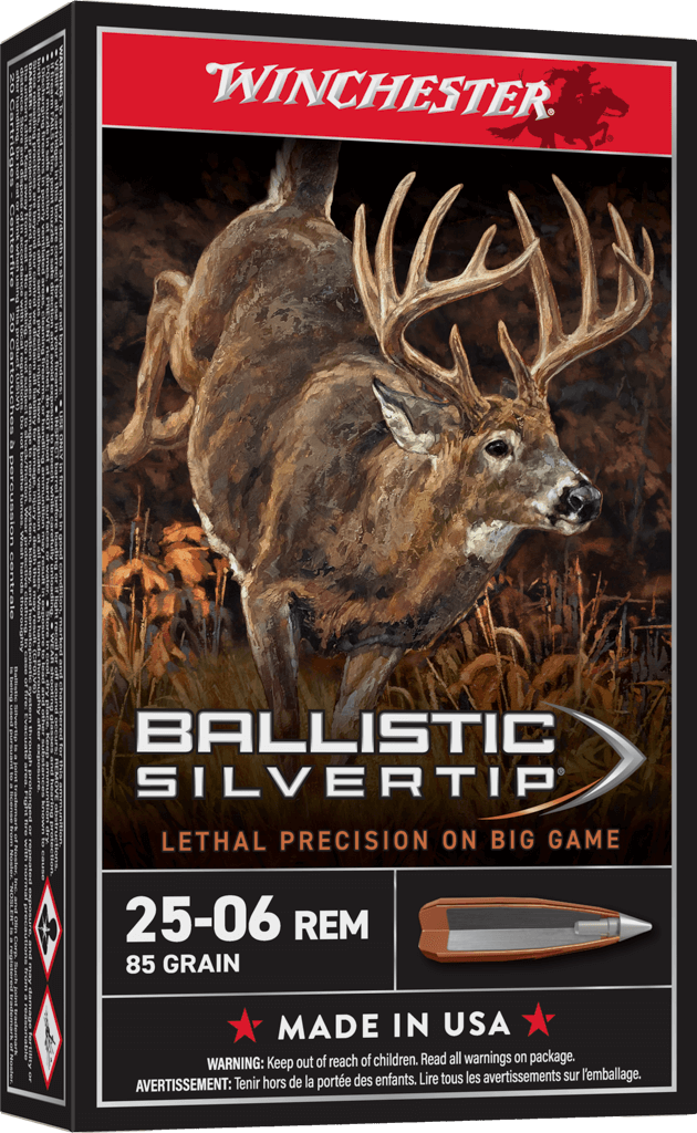 image-full-5157-cf8f151400327aa6fdfb92ce4bc716e4.png WINCHESTER BALLISTIC SILVERTIP 25-06REM 85GR 20RD BX 200RD CASE - Image 1