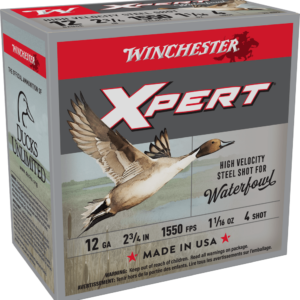 WINCHESTER SUPER X XPERT HV 12GA 2 3/4" 1-1/16 OZ #4 SHOT 25RD BX 250RD CASE