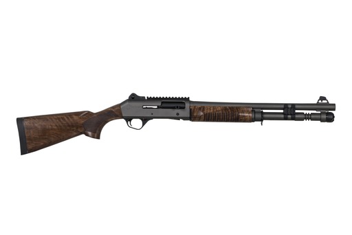 image-full-6118-9841f2eaa7d071116d95f02e37cbbf95.jpg PANZER ARMS M4 TACTICAL 12G SA GRAY W/ WALNUT STOCK - Image 1