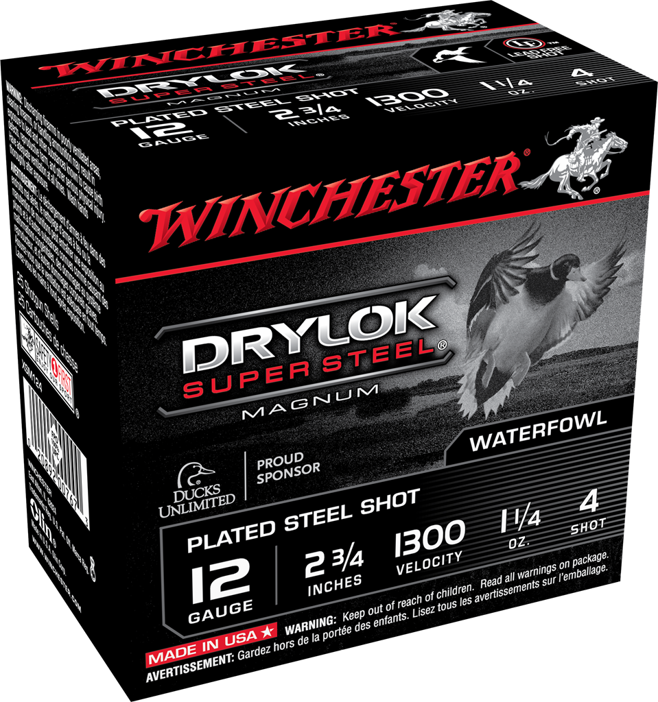 image-full-6273-db4999ba0b6c74aabb8a6b4ae59962a0.png WINCHESTER DRYLOK STL MAG 12G 2-3/4' #4 1-1/4OZ 25RDS - Image 1