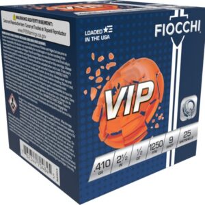 FIOCCHI TGT LD 410GA 1/2OZ 21/2" #9 25RD BX 250RD CASE