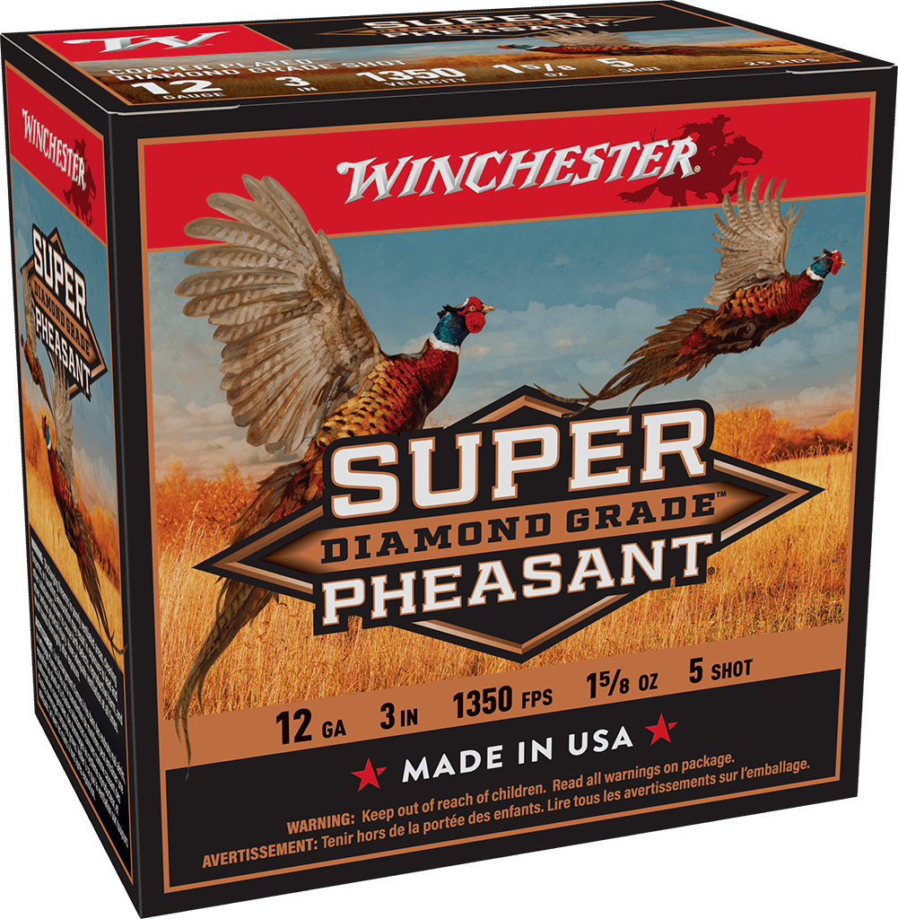 image-full-8041-27897c2a7973e0586230ccc1304492d0.png WINCHESTER SUPER PHEASANT DIAMOND GRADE 12 GA 3" #5 1-5/8 OZ 25 RD/BX 10 BX/CS - Image 1