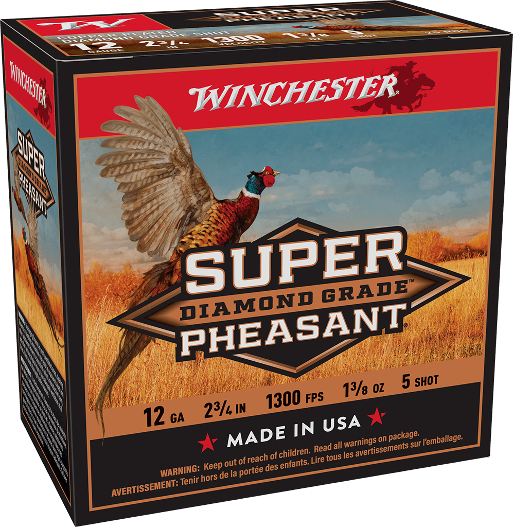 image-full-8042-3037833ea52a5a050d574f3fe8a7406f.png WINCHESTER SUPER PHEASANT DIAMOND GRADE 12 GA 2-3/4" #5 1-3/8 OZ 25 RD/BX 10 BX/CS - Image 1