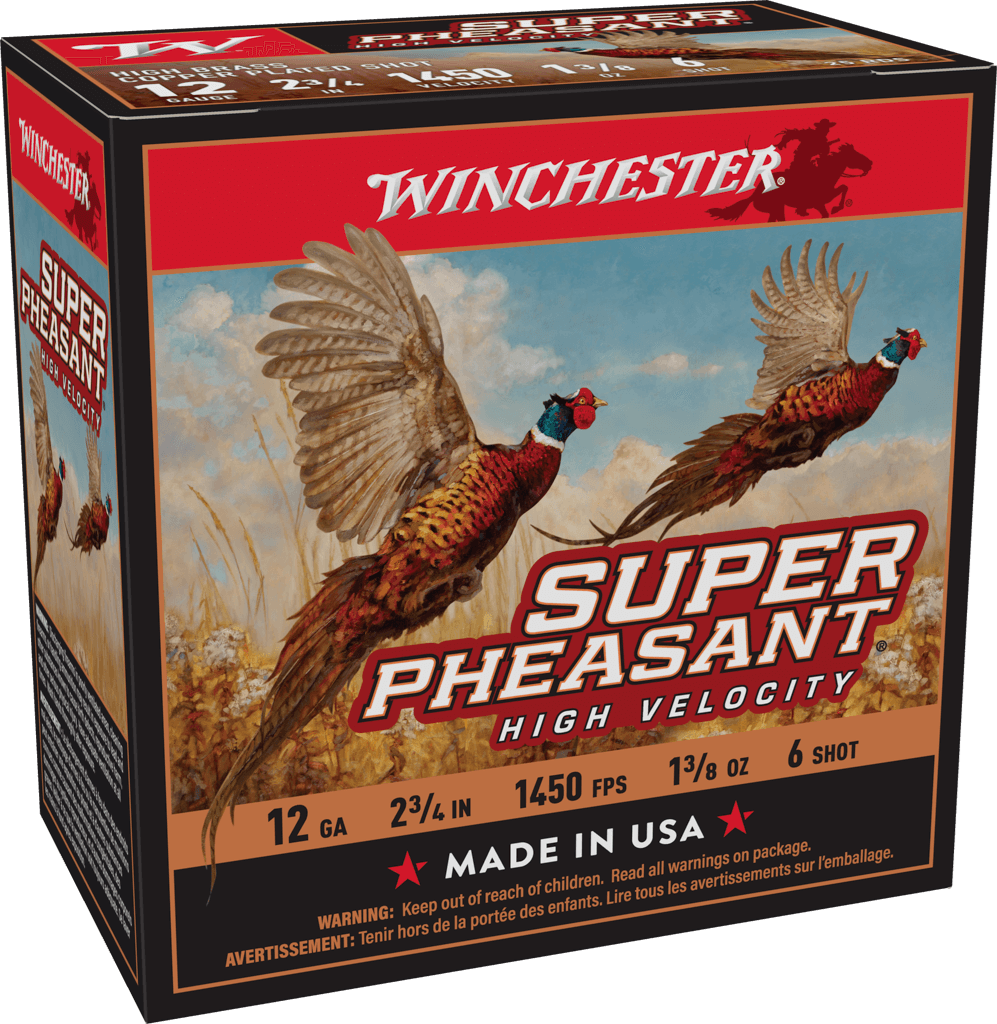 image-full-8081-37f55a799e31c856107d28198cb67932.png WINCHESTER SUPER PHEASANT 12 GA 2-3/4" #6 HV HB 1-3/8 OZ 25 RD/BX 10 BX/CS - Image 1