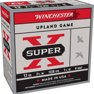 WINCHESTER SUPER X UPLAND 12 GA 2-3/4" #8 1-1/4 OZ 25 RD/BX 10 BX/CS